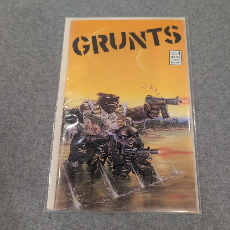Grunts No. 1 Eternity Comics November 1987 Copper Age First Issue VG+ image 1