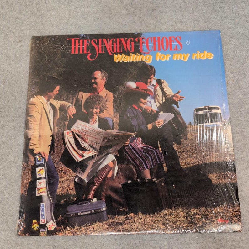 The Singing Echoes Waiting for My Ride Vinyl LP Calvary Records STAV 5188 Gospel image 1
