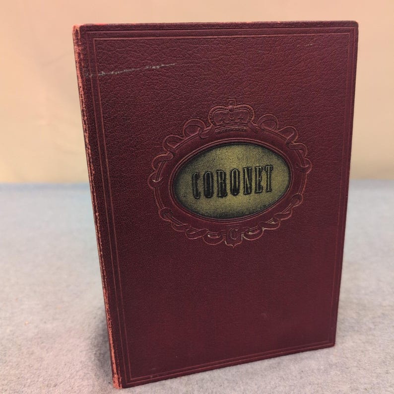 Vintage Nov. 1936 - April 1937 Coronet Bound Magazines Maroon Cloth image 1