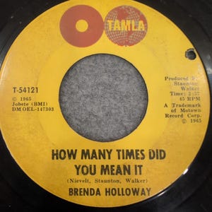 Brenda Holloway You Can Cry On My Shoulder Tamla T-54121 45 RPM Soul Vinyl 1965 image 1