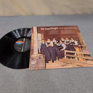 The Inspirations Old Time Singin' Vinyl LP Signed Canaan Records CAS-9718 image 4