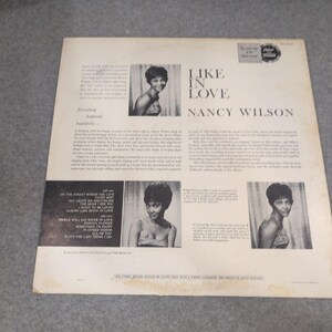 Nancy Wilson Like in Love Vinyl LP Capitol ST-1319 Billy May Orchestra 1960 image 2