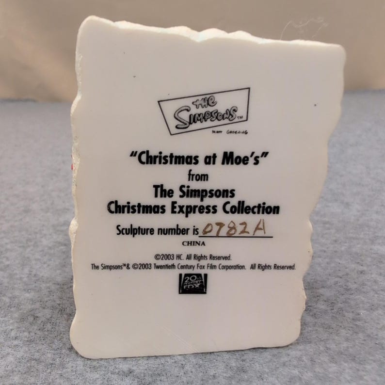 The Simpsons Christmas at Moe's Figurine Christmas Express Collection 2003 image 6