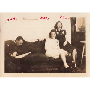 Vintage 1943-45 Personal Photo Lot of 5 - People from Eufaula, Alabama image 9