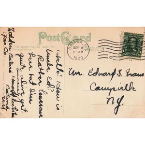 Vintage 1909 NY State School for the Blind Postcard Batavia New York Litho image 2