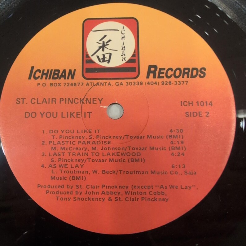 St. Clair Pinckney Do You Like It Vinyl LP Ichiban Records ICH 1014 Soul Jazz image 6