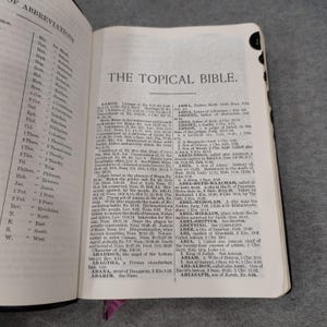 ネイブス・トピック別聖書 聖書要約 1962年 サウスウェスタン社 サム索引 画像 6