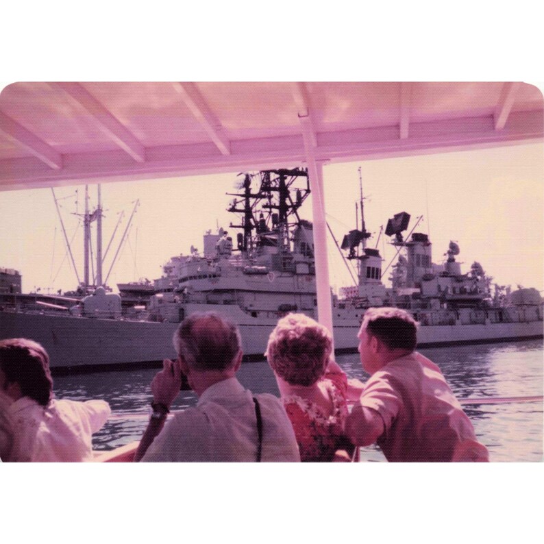 Vintage 1970s Pearl Harbor Navy Ships Tour Boat Photo Lot of 9 3.5x5 Warships image 4