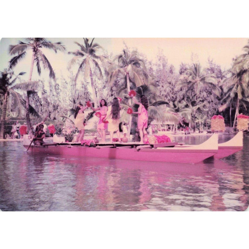 Vintage 1970s Polynesian Cultural Center Hawaii Canoe Pageant Photo Lot of 16 image 15