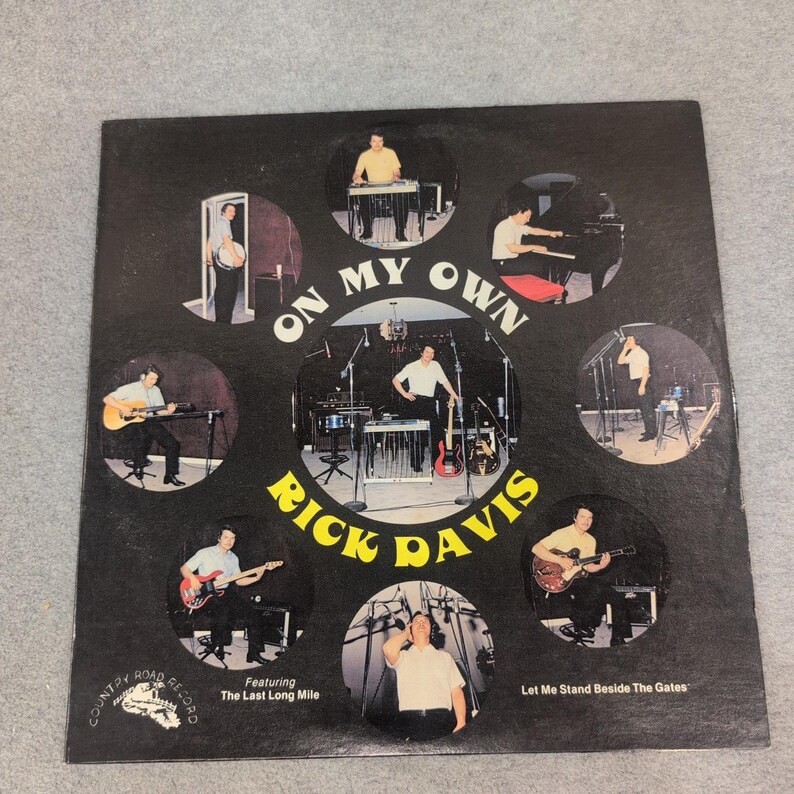 Rick Davis On My Own Vinyl LP Country Road Records Gospel Religious 33260704 image 1