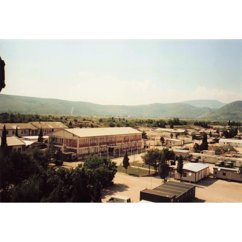 Vintage 1999 Bosnia SFOR NATO Base Airstrip Aerial Photo Lot of 9 6x4 image 9