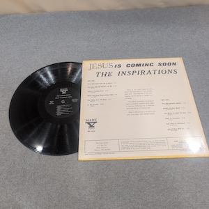 The Inspirations Jesus Is Coming Soon Mark V Unigroove MV 4137 Vinyl LP Record image 2