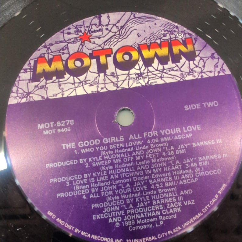 The Good Girls All For Your Love Vinilo LP Motown 1989 MOT-6278 New Jack Swing imagen 8