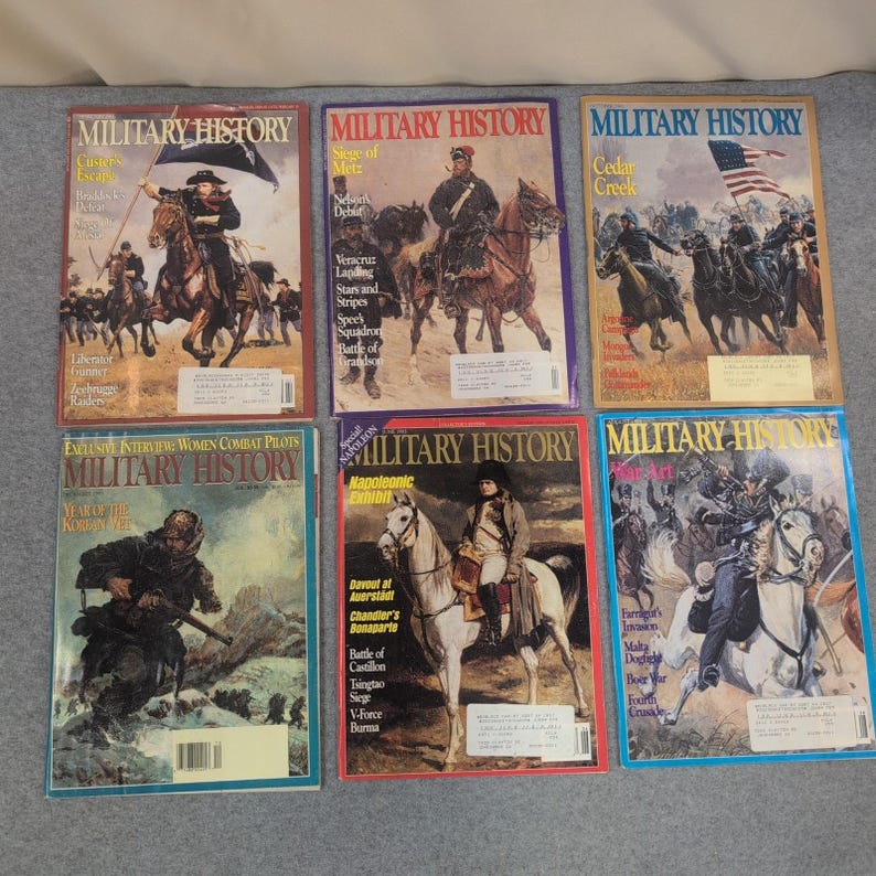 Revista de Historia Militar, 1993, lote completo de 6 números: Custer, Napoleón, Guerra de Corea. imagen 1