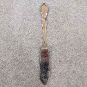 Oneida Stainless Steel Flat Handle Butter Spreader Scroll Pattern Flatware image 4