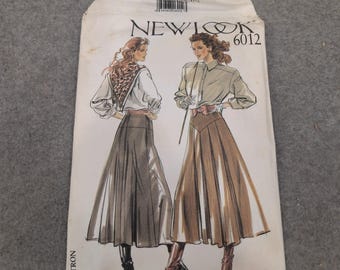 New Look 6012 Sewing Pattern Womens Flared Skirt Yoke Size 8-18 Uncut Vintage