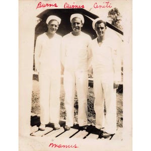 Set of 3 Vintage Seabees Sailor Photos Manus Island WWII image 6