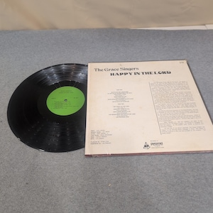 The Grace Singers Happy In The Lord Vinyl LP Record Pyramid OS 1581 Gospel Music image 2