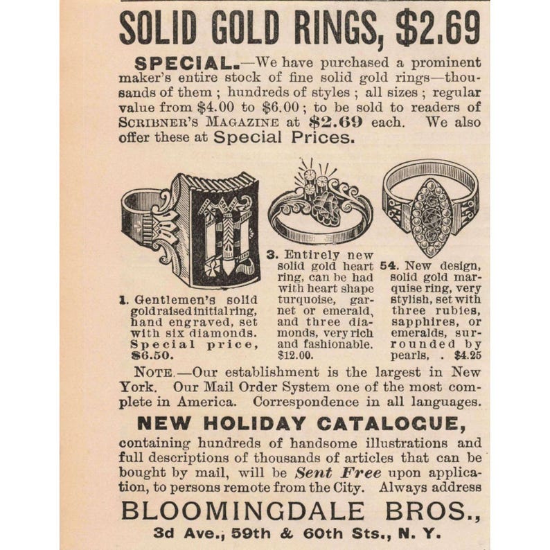 1891 Hjärtring i massivt guld med turkosa granat-smaragddiamanter Tryckt annons bild 1