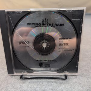 a-ha Crying in the Rain Promo CD Single 1990 Warner Bros PRO-CD-4462 image 1