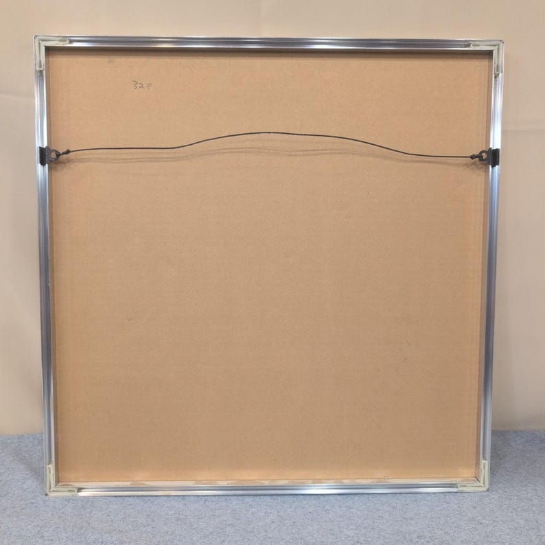 Weniger gerahmter Garten-Floral Kunstdruck Silber Metallrahmen Pfirsich-Mat Bild 7