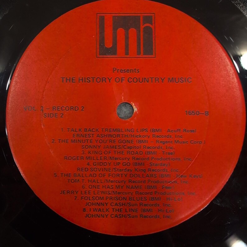 The History of Country Music Volume 2 UMI Vinyl 2-LP Johnny Cash Dolly Parton image 6