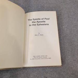 Der Brief des Apostels Paulus an die Epheser Oliver B Greene Hardcover 1979 Bild 3
