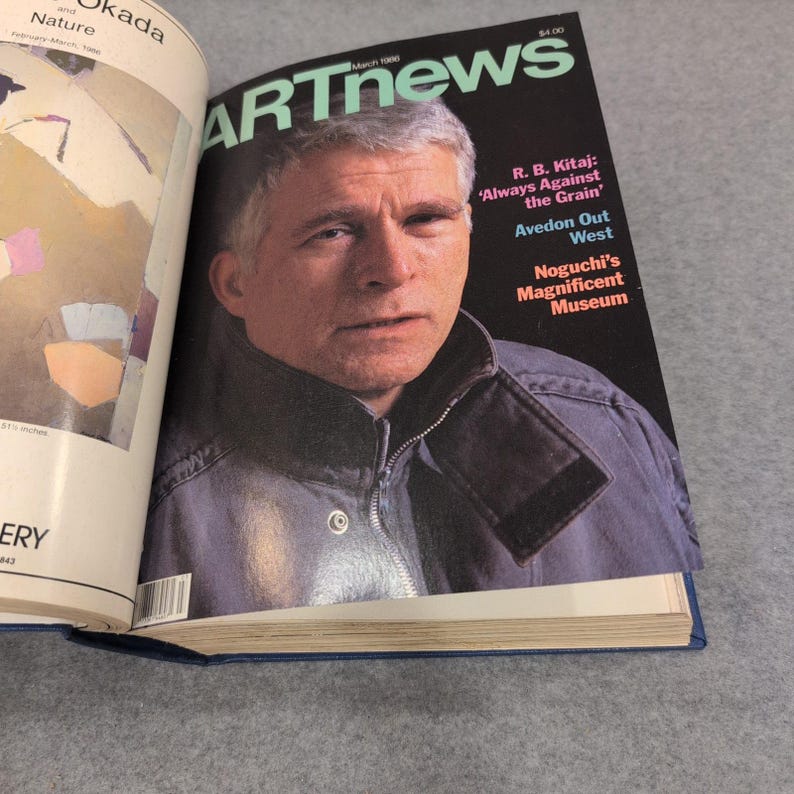 ARTnews Magazine 1986 Full Year 10 Issues Bound Volume Hardcover John Baldessari image 3