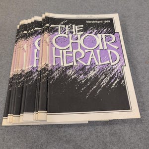The Choir Herald March April 1999 Vol 102 No 4 Choral Sheet Music Lot of 12 image 1