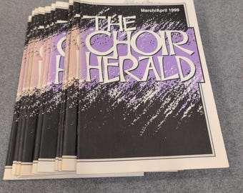 The Choir Herald March April 1999 Vol 102 No 4 Choral Sheet Music Lot of 12