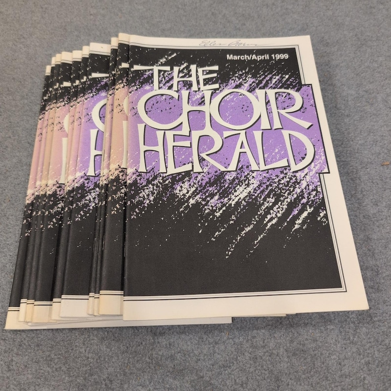 The Choir Herald March April 1999 Vol 102 No 4 Choral Sheet Music Lot of 12 image 1
