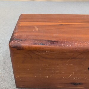 Vintage Lane Cedar Chest Miniature Jewelry Trinket Box Geo Cater Furniture Co image 3
