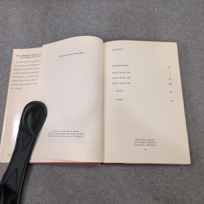 Artículos semanales de Will Rogers, vol. 2: Los años de Coolidge (1925-1927), tapa dura, 1980. imagen 6
