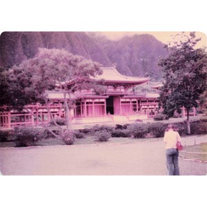 Vintage 1970s Byodo-In Temple Oahu Hawaii Buddha Photo Lot of 9 image 8