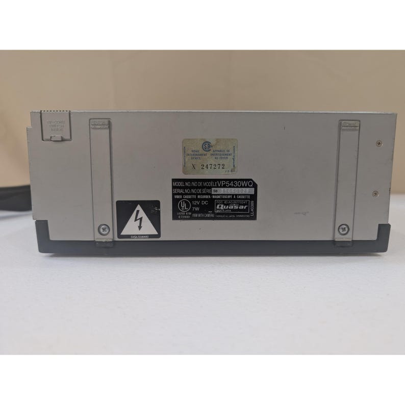 Quasar VP5430WQ ポータブル VCR ビデオ カセット レコーダー プレーヤー ビンテージ レア モデル! 画像 6