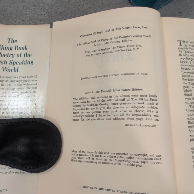 Viking Book of Poetry of the English-Speaking World 1958 2 Volumes R Aldington image 2