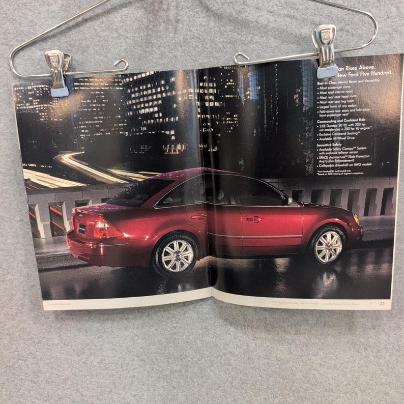 2005 Ford Five Hundred Händlerbroschüre Original Autoverkaufs-Werbebuch Bild 3