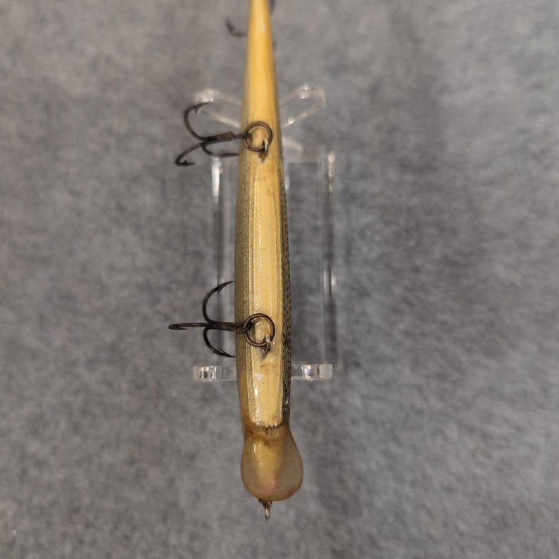 Vtg Rapala Original Finnish Wobbler CD 11S Saltwater Fishing Lure Gold Silver image 3