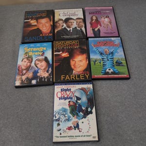 DVD Comedy Movie Lot Mean Girls SNL Adam Sandler Chris Farley Strange Brew 7pc image 1
