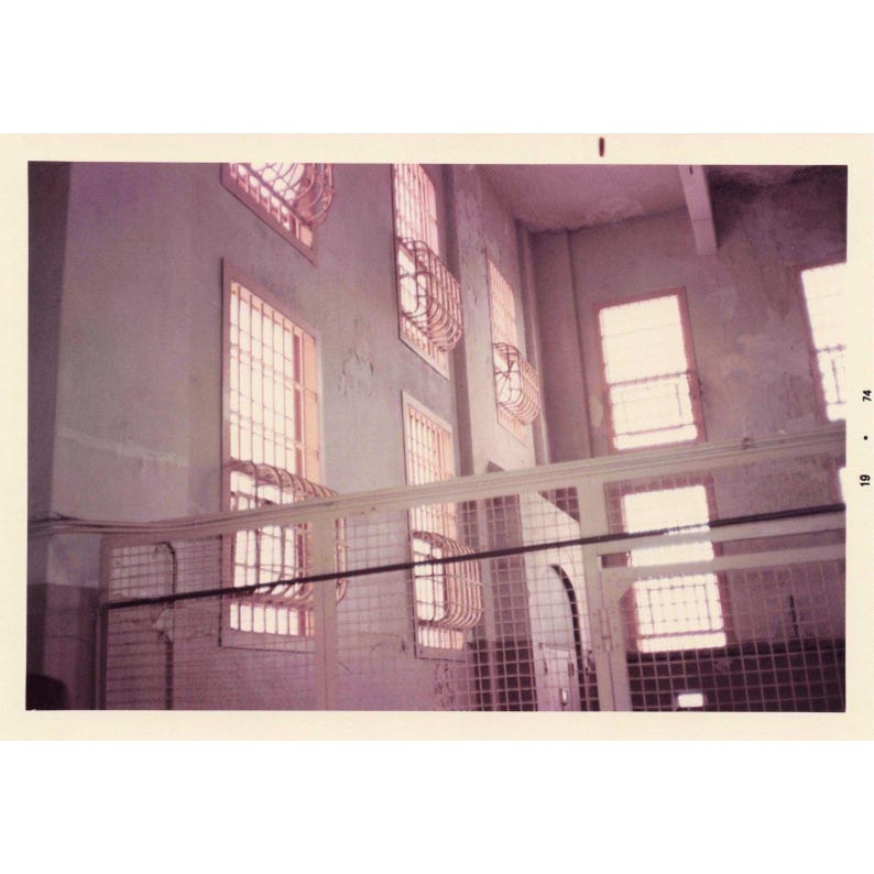 Vintage 1974 Alcatraz Island San Francisco Prison Cell Block Photo Lot of 13 image 5