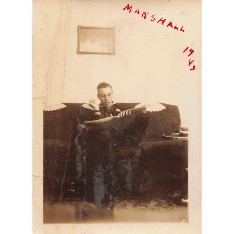 Vintage 1943-45 Personal Photo Lot of 5 - People from Eufaula, Alabama image 3