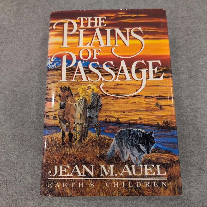 The Plains of Passage Jean M Auel First Edition, 1st Printing Hardcover Book image 1