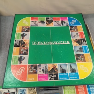 Vintage 1973 Billionaire Parker Brothers Game of Global Enterprise Complete image 7
