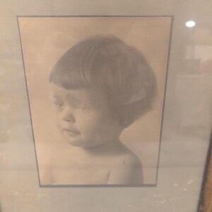 Antique 1906 Signed Child Portrait Photo John Wanamaker Philadelphia Frame Witt image 2
