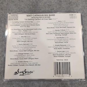 Matt Catingub Big Band Mavis Rivers Estou Levando Cimento Para Você CD Ewe Jazz imagem 2