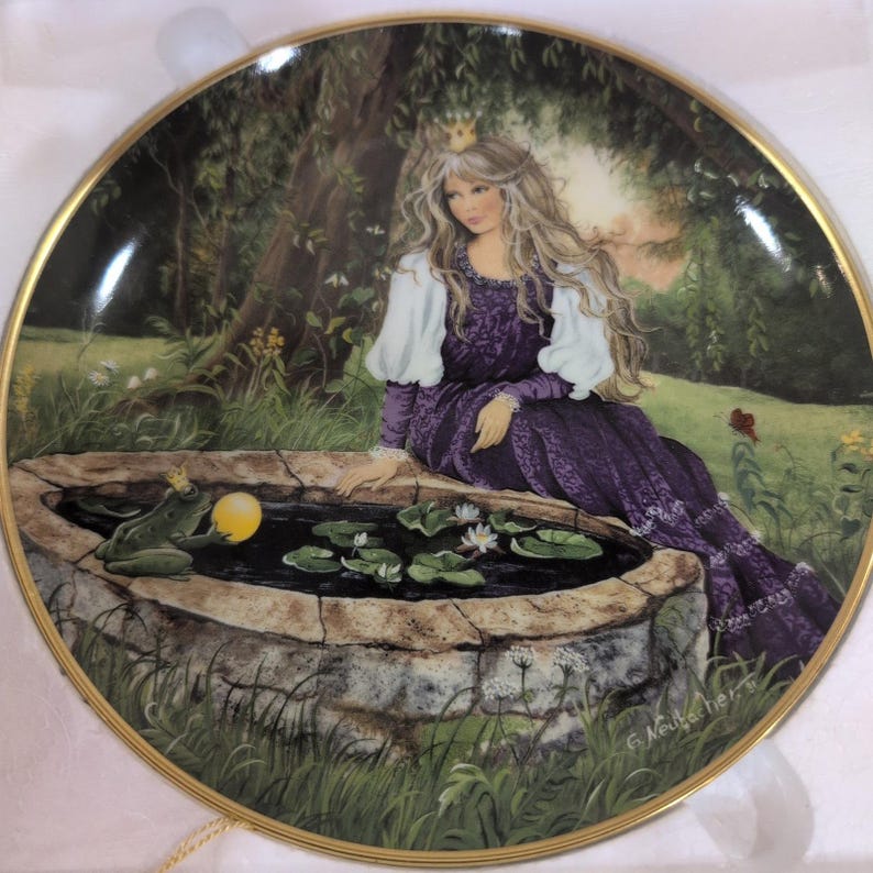 Kaiser Porcelain The Frog King Gerda Neubacher Classic Fairy Tales Plate image 1