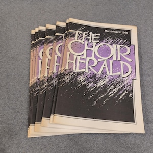 Lot of 7 The Choir Herald March April 1996 Vol 99 No 4 Choral Sheet Music image 1