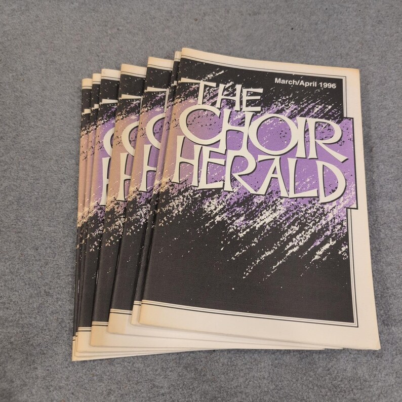 Lot of 7 The Choir Herald March April 1996 Vol 99 No 4 Choral Sheet Music image 1