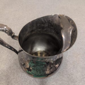 F.B. Rogers Silver Co 3707 Silver Plated Footed Water Pitcher with Ice Guard image 5