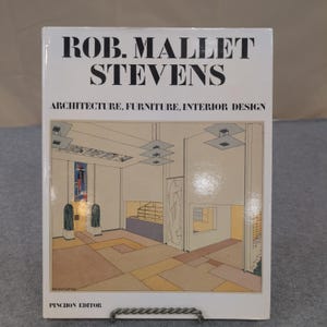 Rob. Mallet-Stevens Architecture Furniture Interior Design MIT Press Hardcover image 1